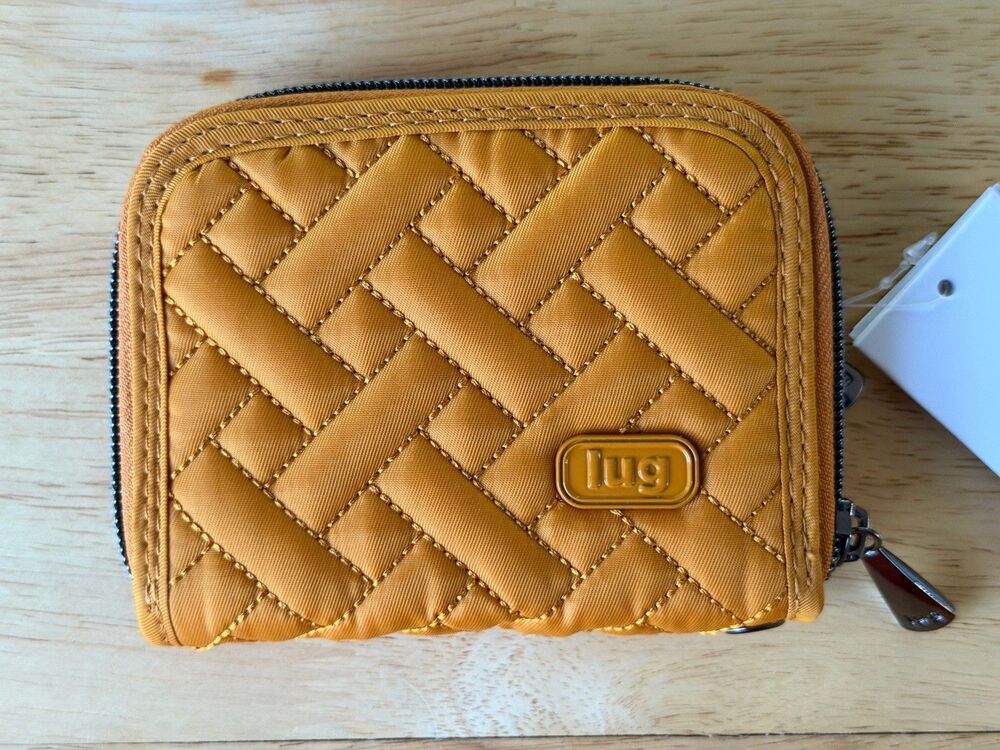 Lug Mini Handspring RFID Wallet Orange Travel Small Credit Card Money - Picture 3 of 13